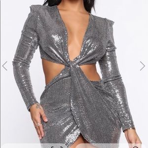 Fashion Nova “Cut a Deal” Sequin Mini Dress